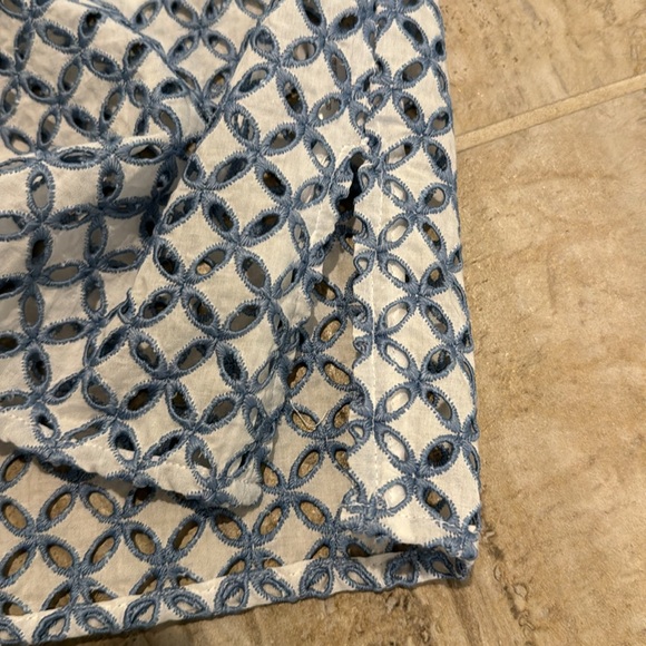 SAMUEL DONG Eyelet Cut Out Shirt Size Medium - Picture 7 of 12